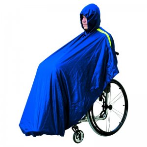 618, Pláštěnka pro vozíčkáře, barva modrá, velikost S (<170)