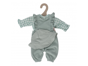 Oblečení na panenku Baby Green Check