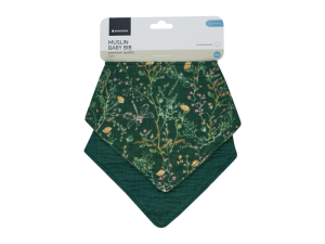 Bryndáček bandana 2ks Secret Garden Green