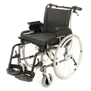 PRIMEO PLUS, Invalidní vozík s brzdami pro doprovod, šířka sedu 39 cm