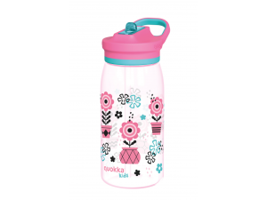 Plastová láhev s pítkem Glow Kids Melodic Flowers 580 ml